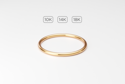 Link to buy a 1.25mm thin full-round yellow gold ring band on Etsy