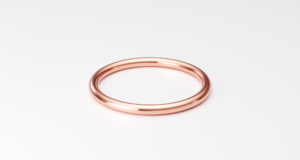 Link to buy a 1.6mm full-round rose gold ring band on Etsy