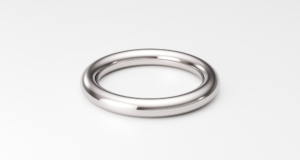 Link to buy a 2.9mm full-round white gold ring band on Etsy