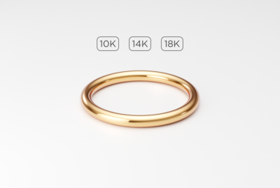 Link to buy a 2mm full-round yellow gold ring band on Etsy